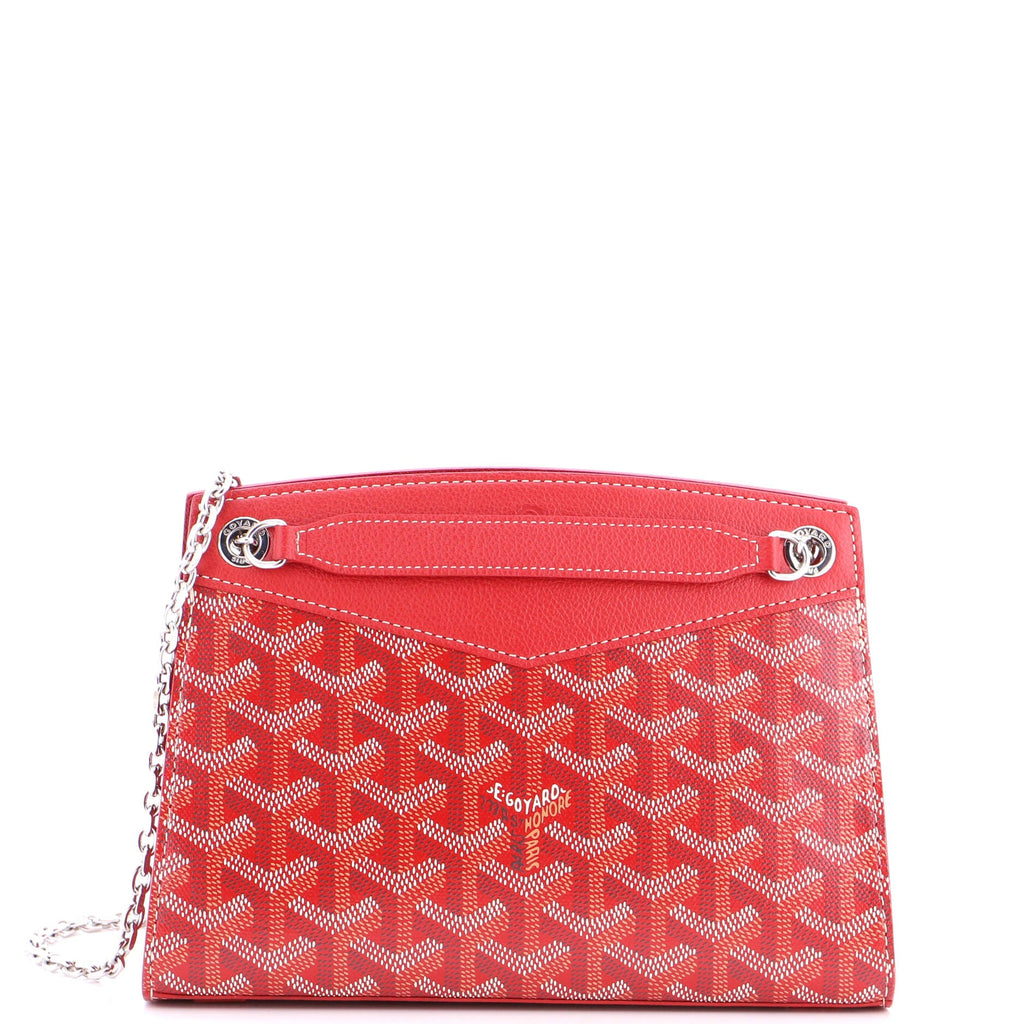 Structured Rouette Chain Shoulder Bag Coated Canvas Mini