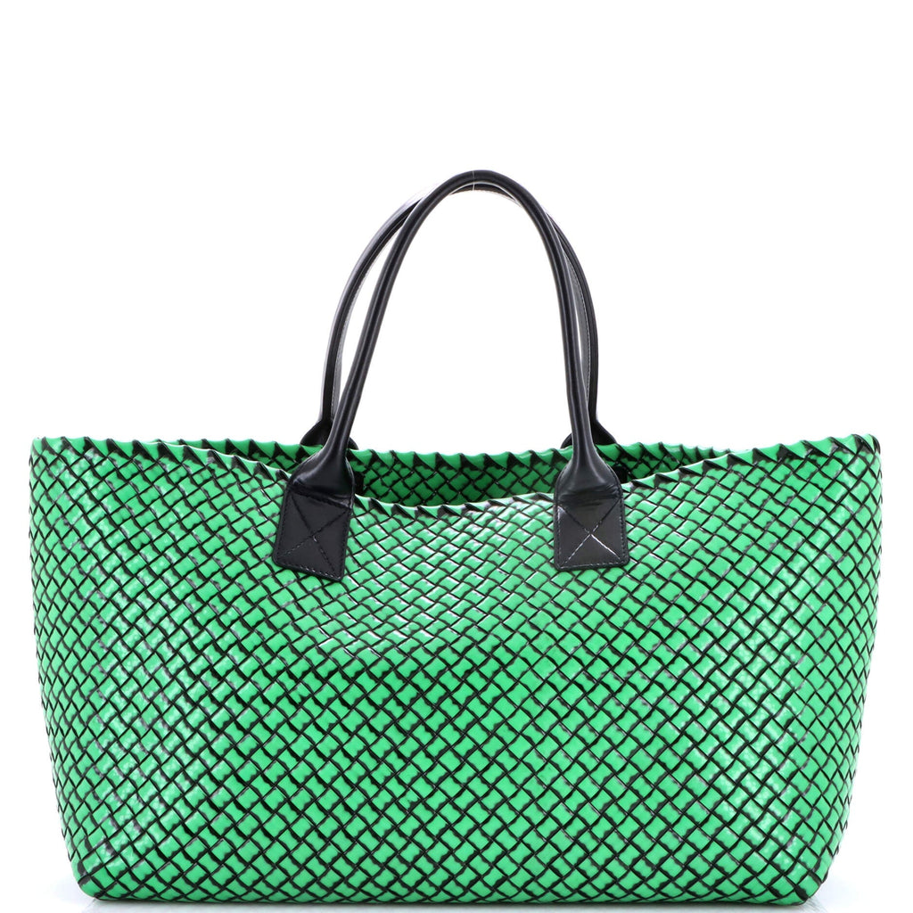 Cabat Tote Intrecciato Brushed Calfskin Medium