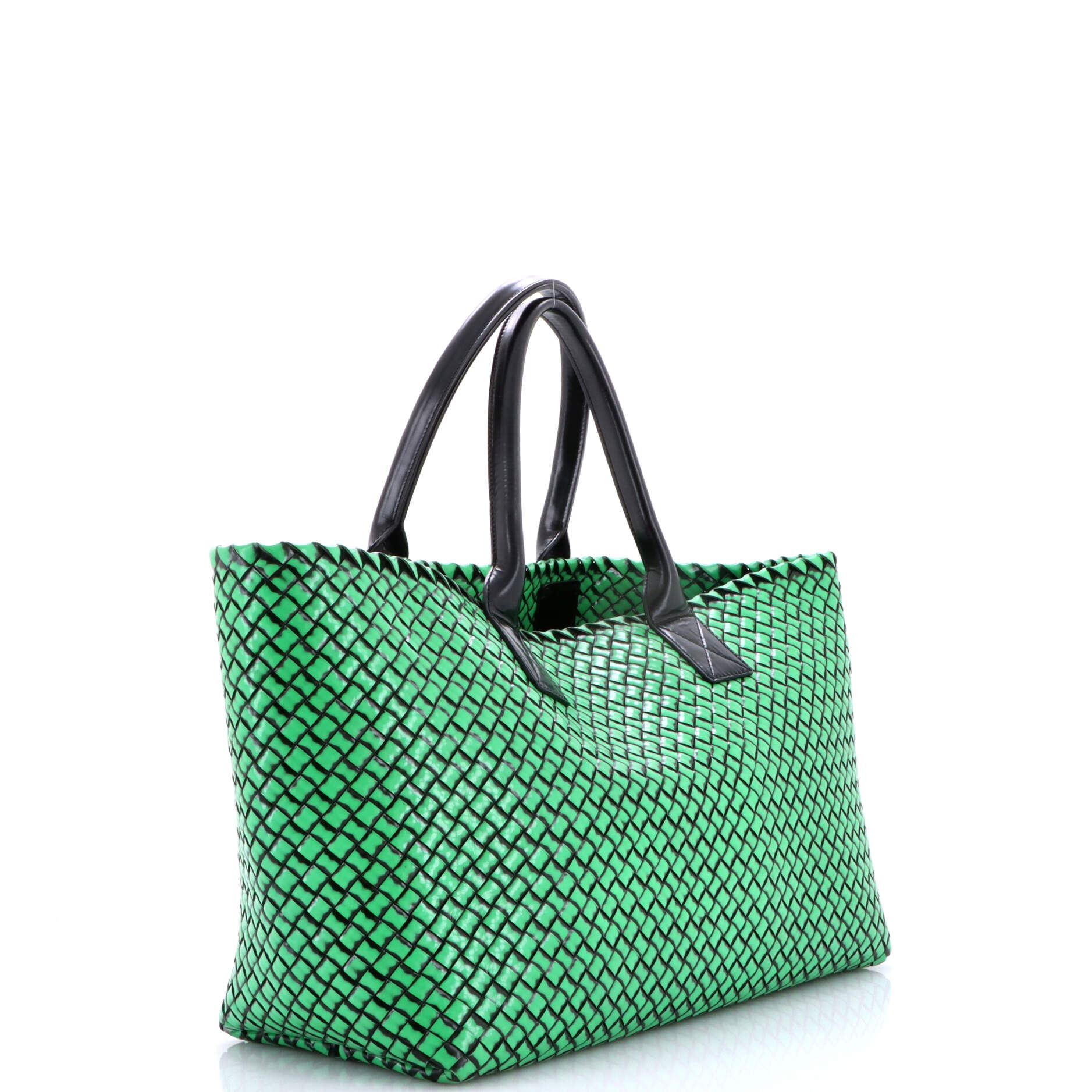Cabat Tote Intrecciato Brushed Calfskin Medium
