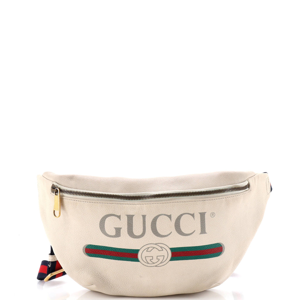 Logo Belt Bag Printed Leather Small