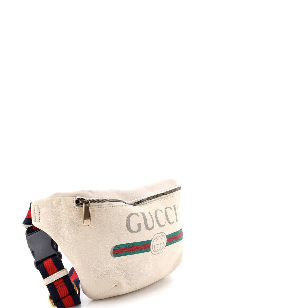 Logo Belt Bag Printed Leather Small