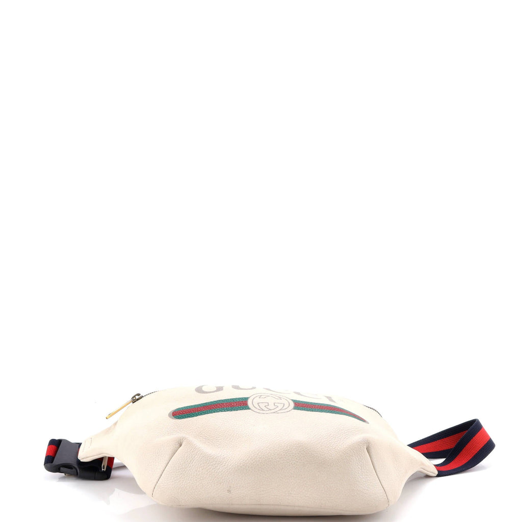 Logo Belt Bag Printed Leather Small