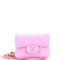 Classic Flap Chain Belt Bag Quilted Caviar Mini