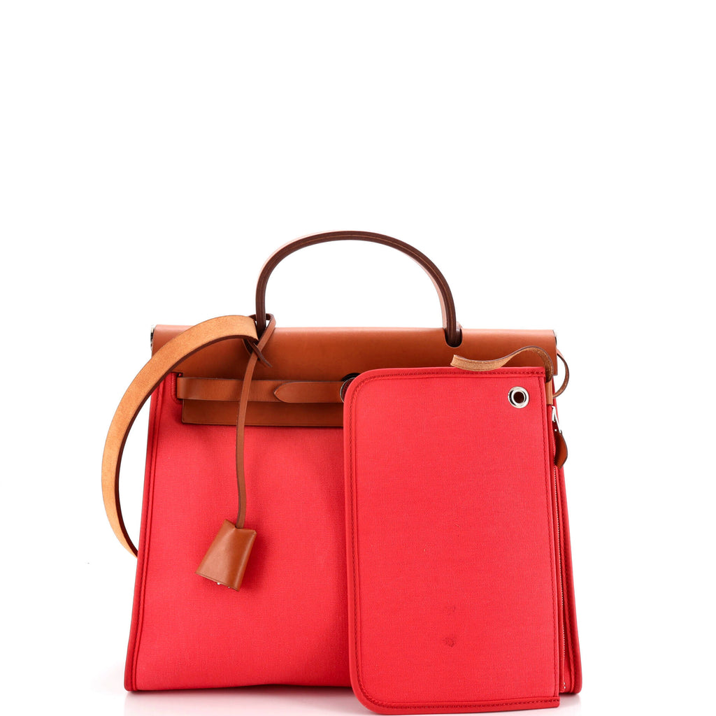 Herbag Zip Leather and Toile 31