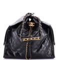 25 Hobo Bag Quilted Shiny Crumpled Calfskin Medium