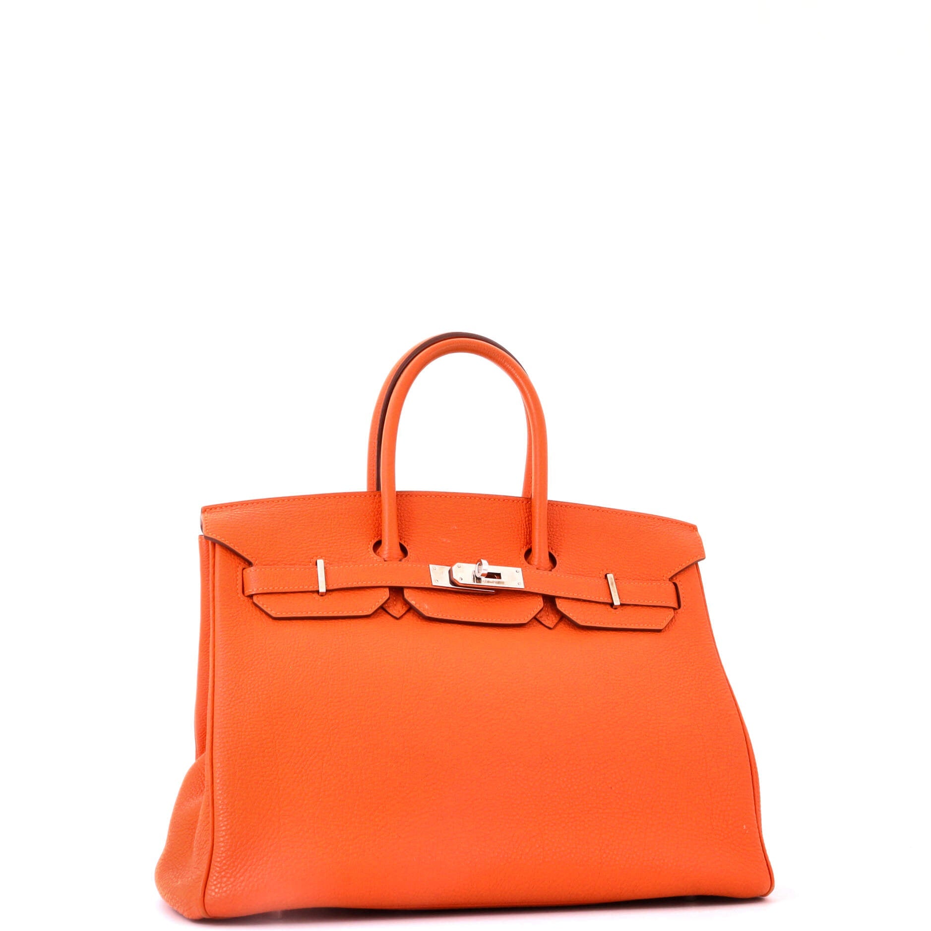 Birkin Handbag Potiron Togo with Palladium Hardware 35