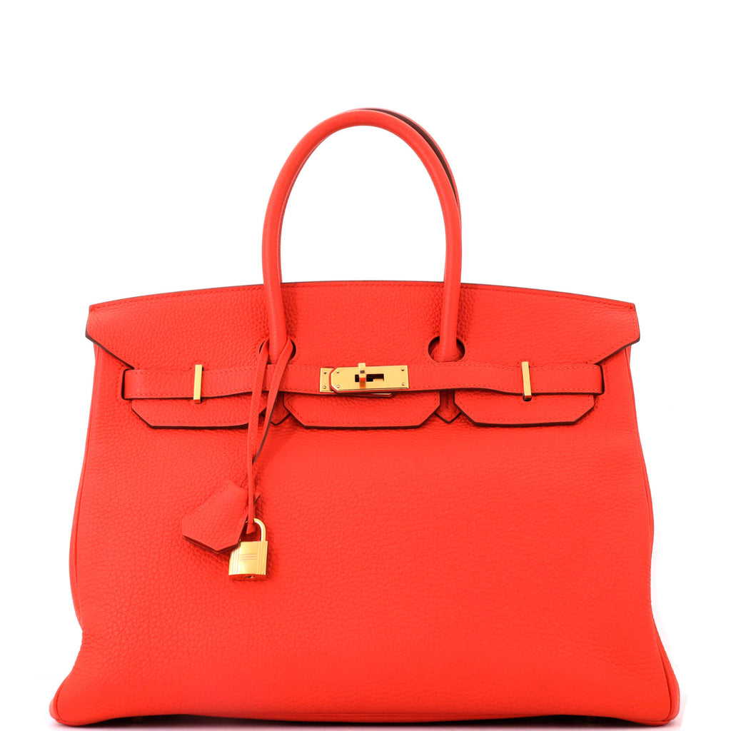 Birkin Handbag Capucine Togo with Gold Hardware 35