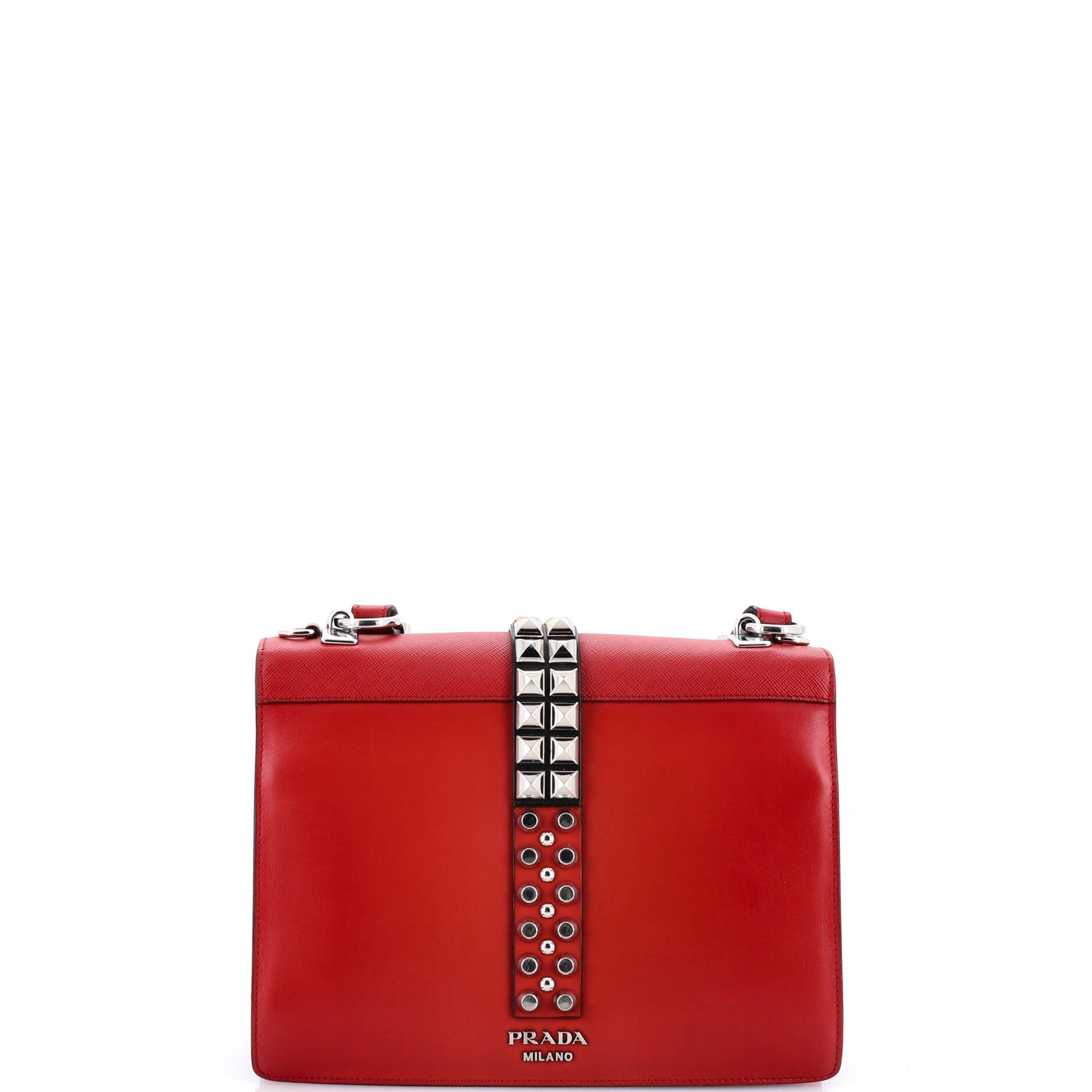 Monochrome Elektra Shoulder Bag Studded Leather Medium