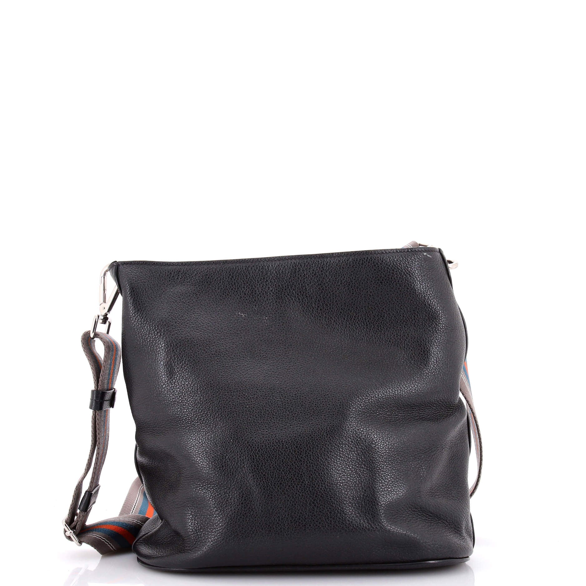 Logo Bucket Messenger Bag Vitello Phenix Medium