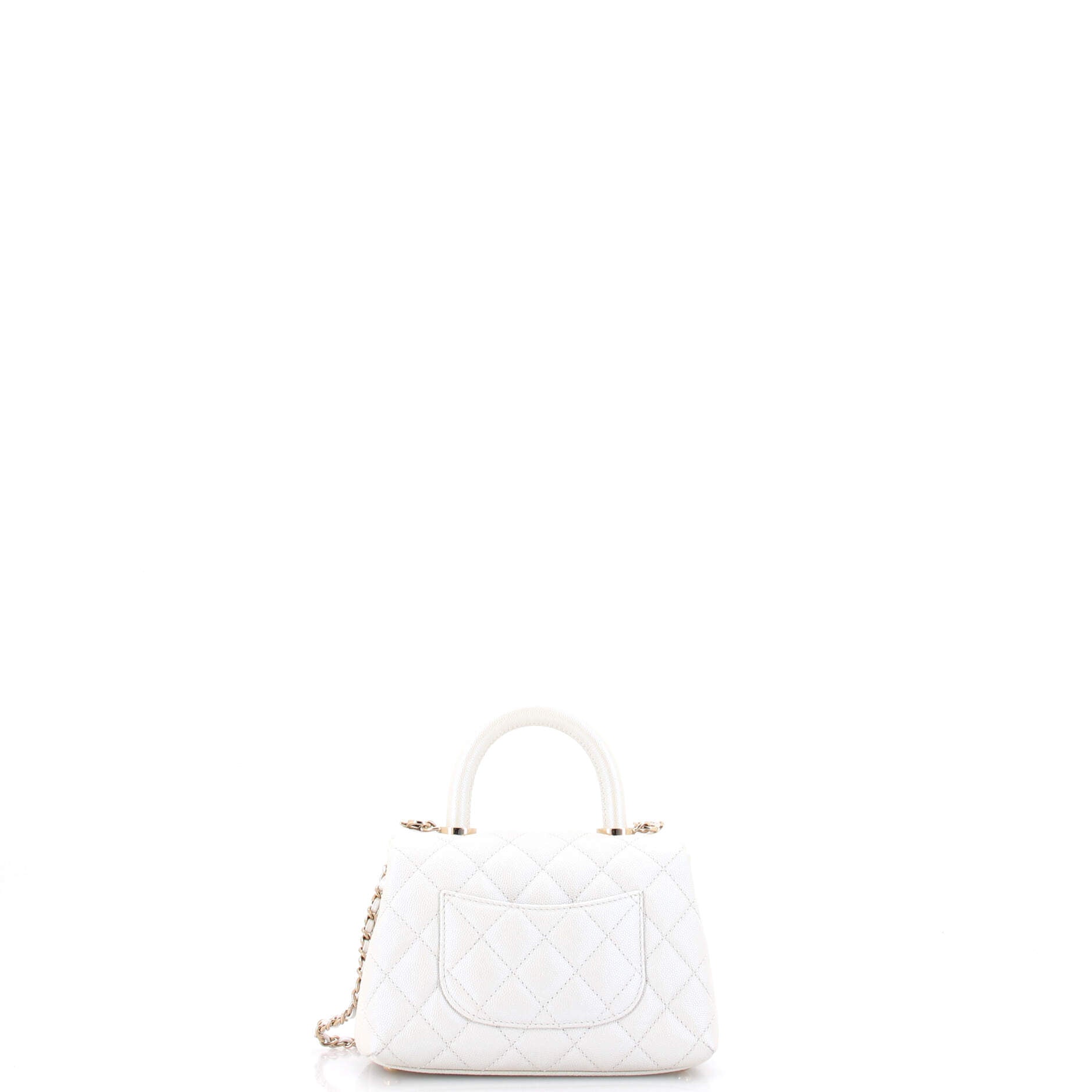 Coco Top Handle Bag Quilted Caviar Extra Mini