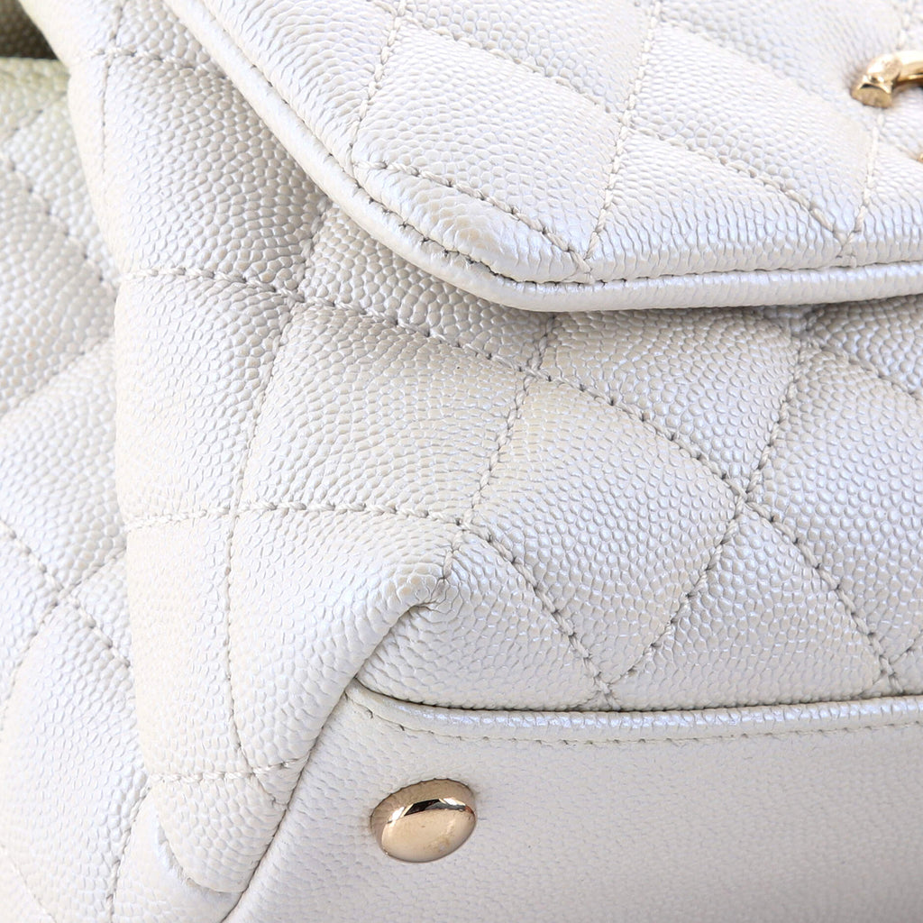Coco Top Handle Bag Quilted Caviar Extra Mini