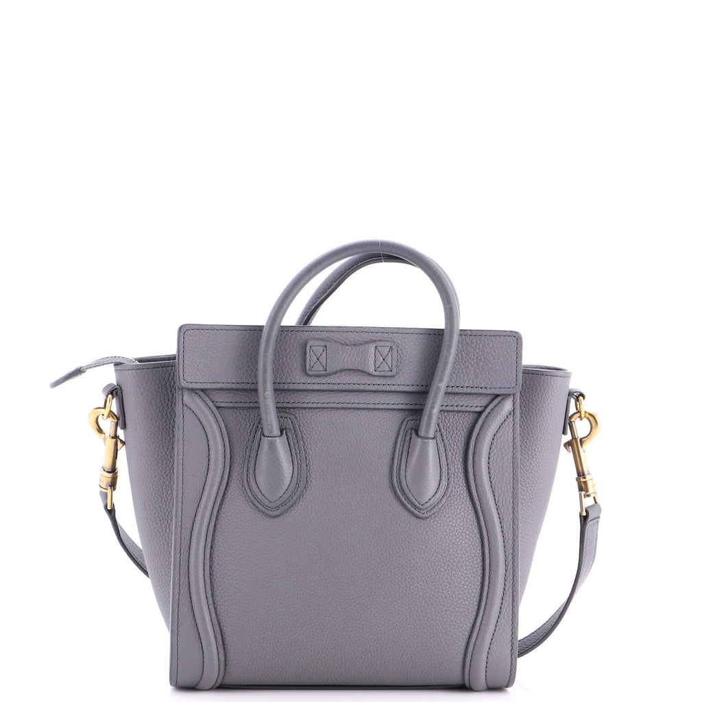 Luggage Bag Grainy Leather Nano