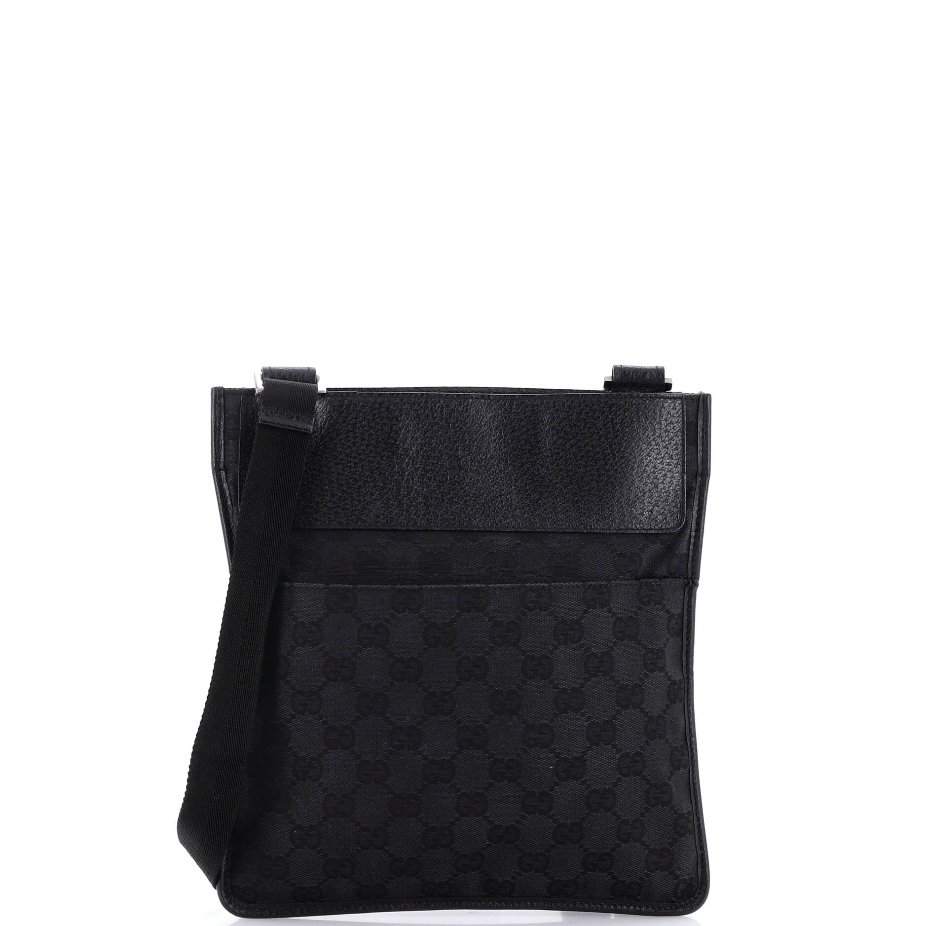 Vintage Web Crossbody Bag GG Canvas with Leather Small