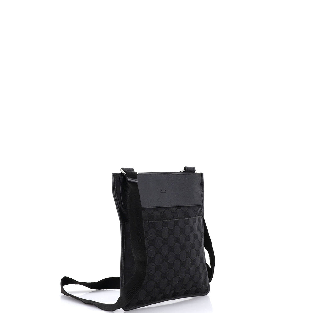 Vintage Web Crossbody Bag GG Canvas with Leather Small