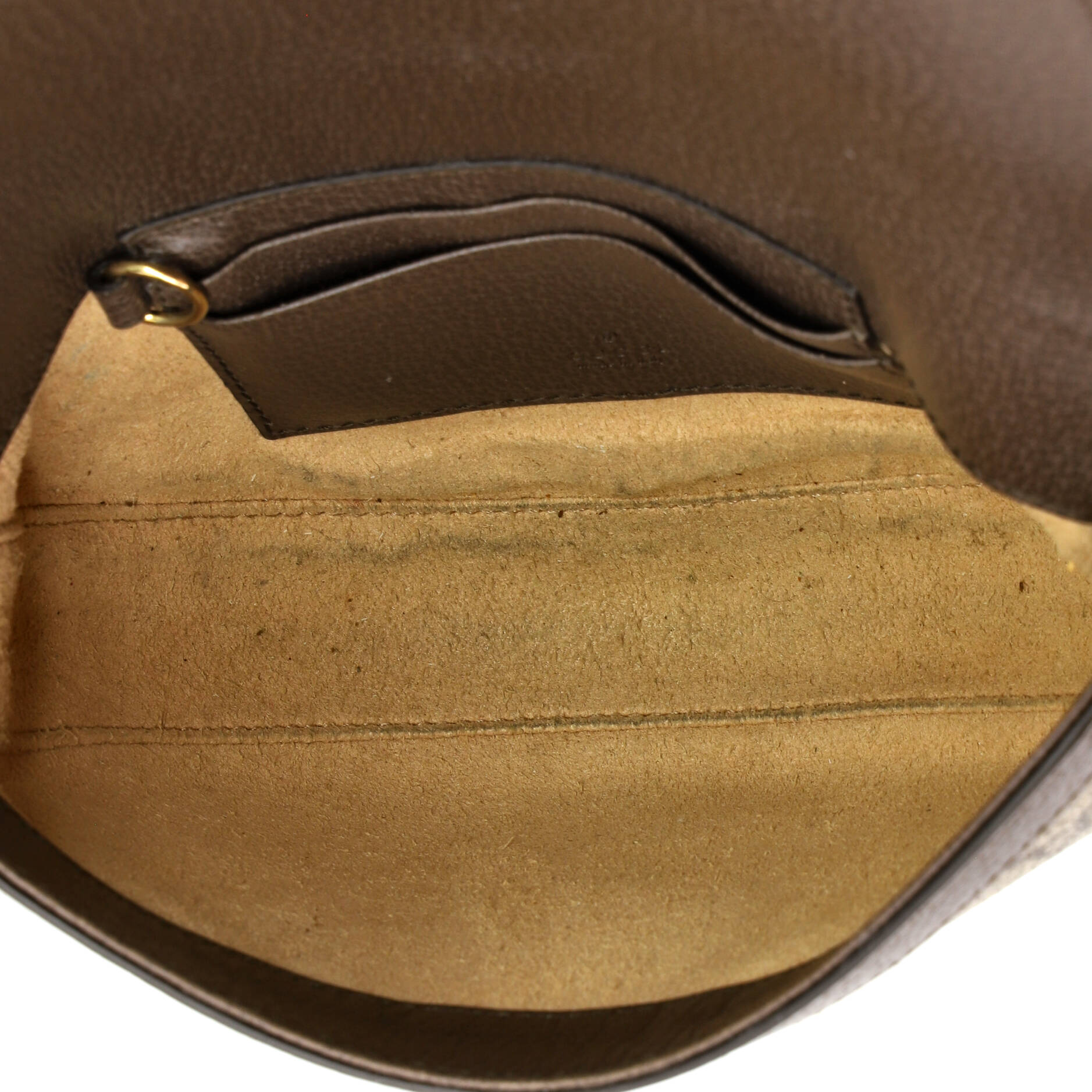 Ophidia Curved Flap Shoulder Bag GG Coated Canvas Mini