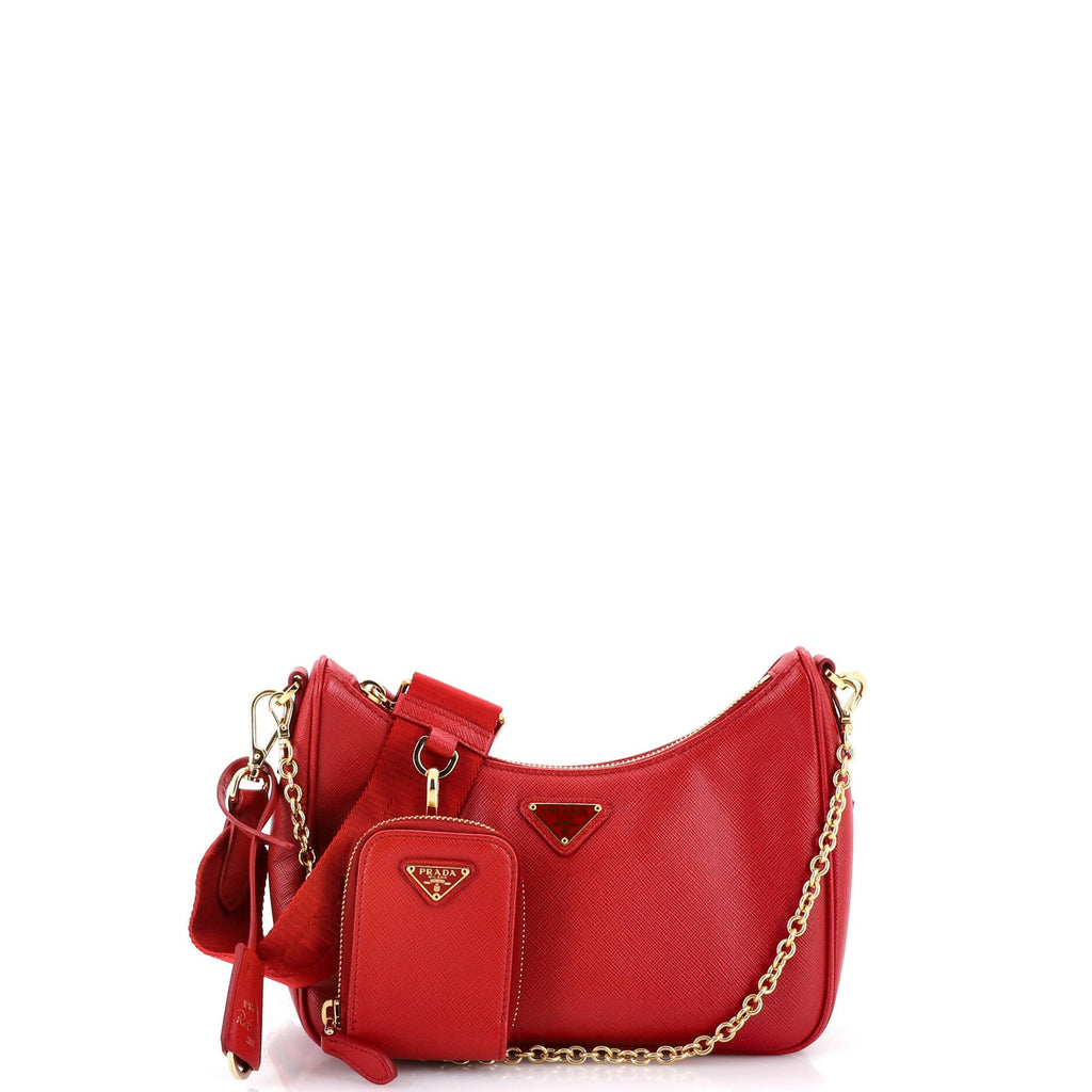Re-Edition 2005 Shoulder Bag Saffiano Leather Small