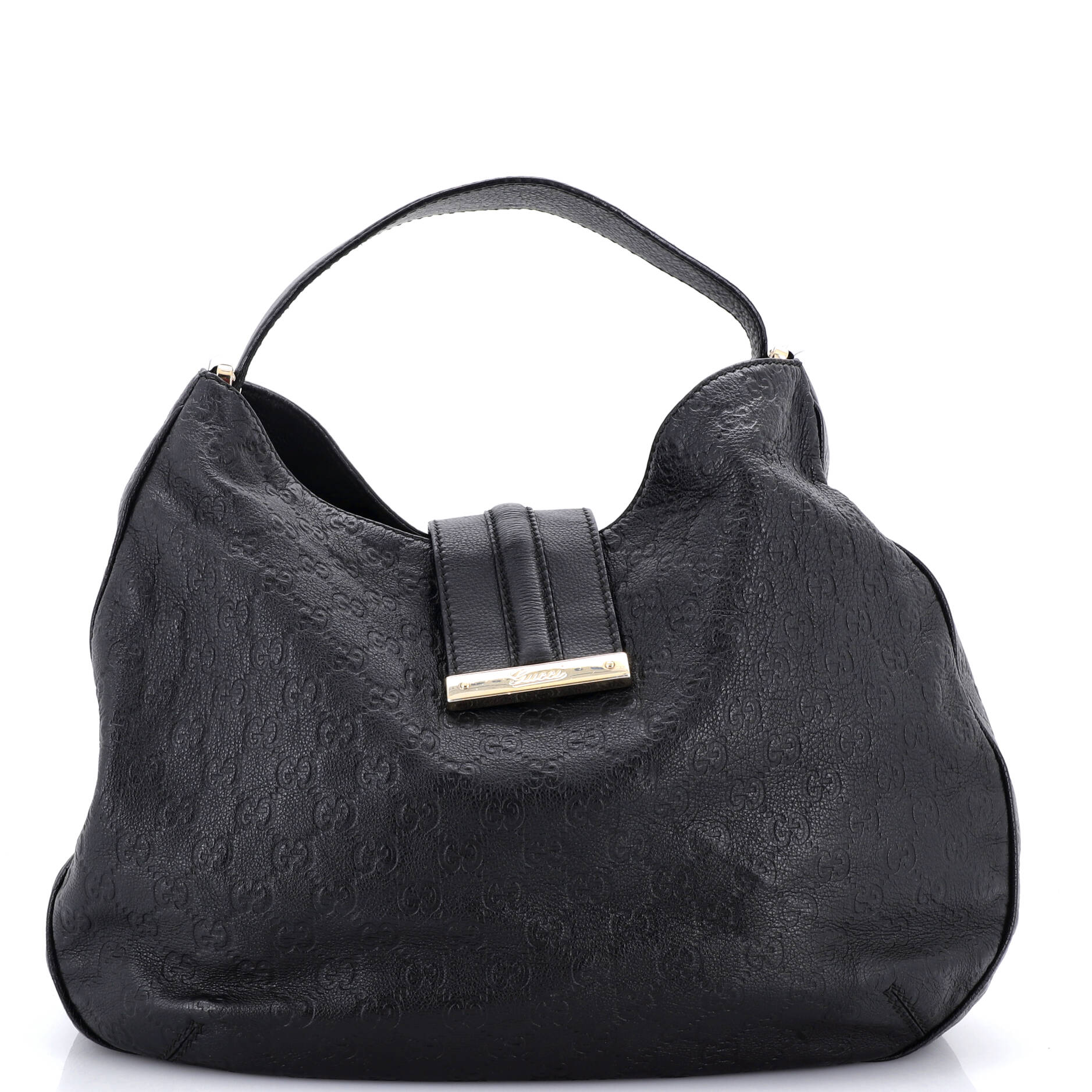 New Ladies Web Hobo Guccissima Leather Medium