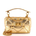 Roman Stud Flap Bag Quilted Leather Large