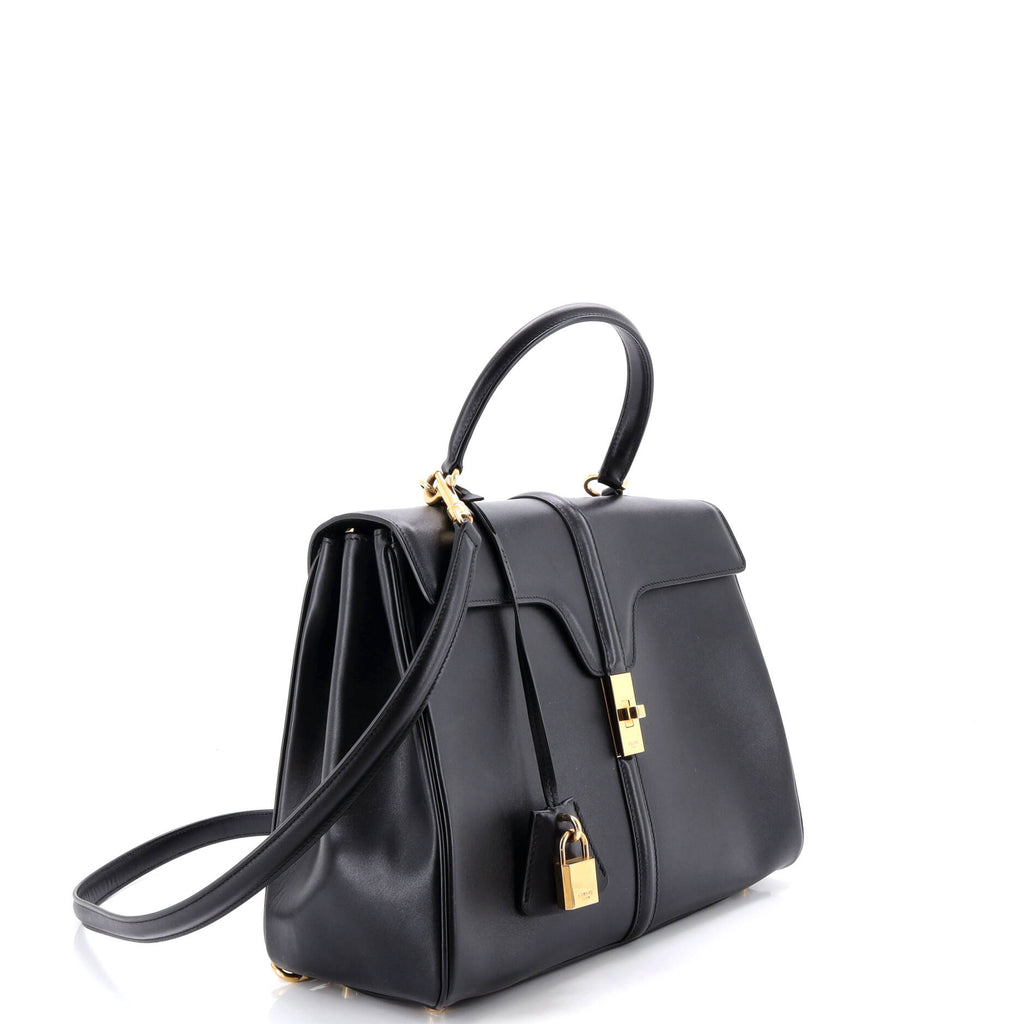 16 Top Handle Bag Grained Calfskin Medium