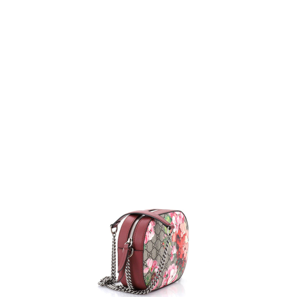 Chain Crossbody Bag Blooms Print GG Coated Canvas Mini