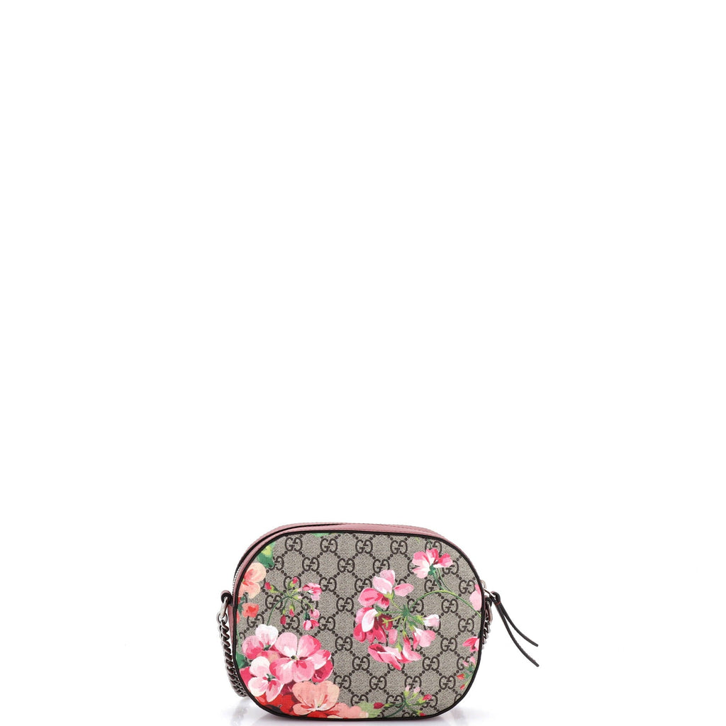 Chain Crossbody Bag Blooms Print GG Coated Canvas Mini