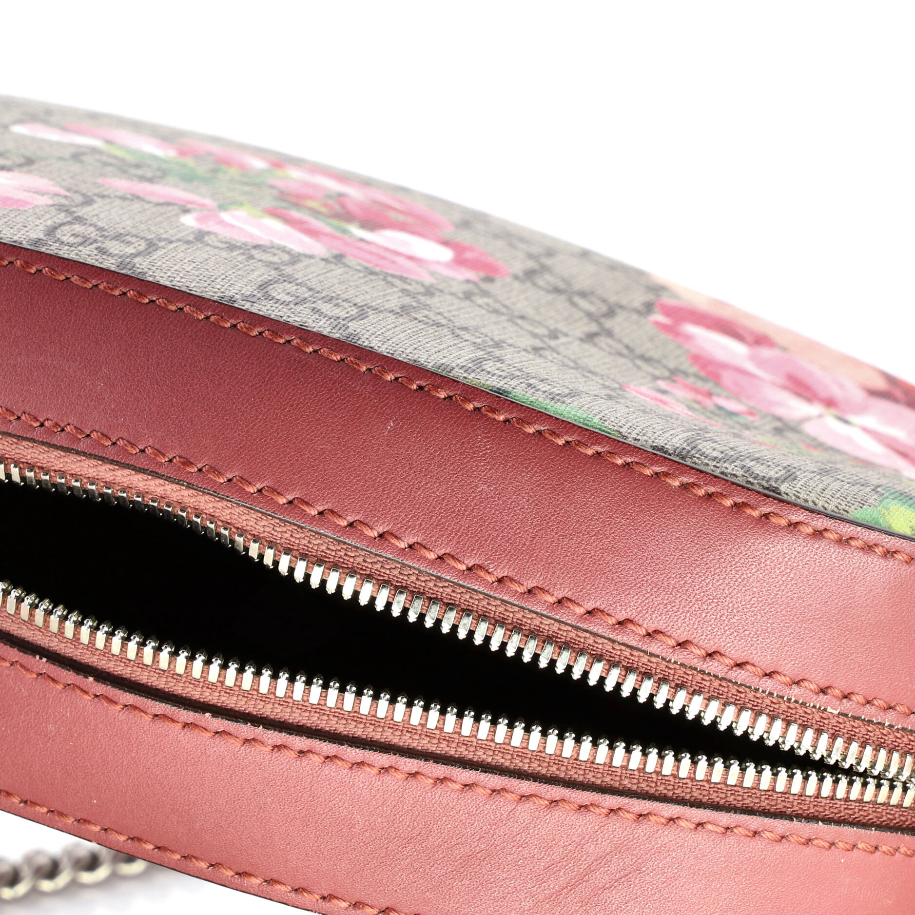 Chain Crossbody Bag Blooms Print GG Coated Canvas Mini