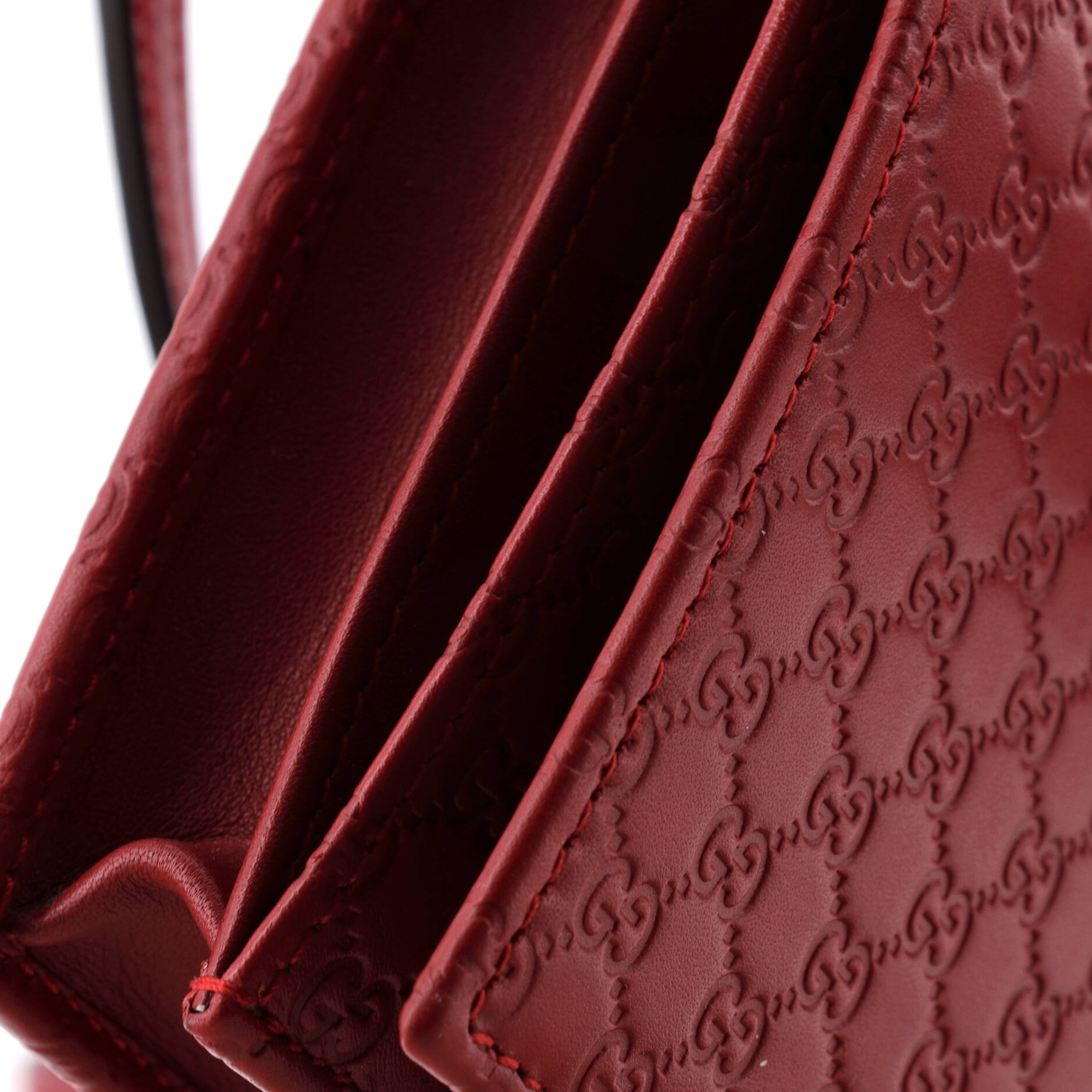Wallet on Strap Microguccissima Leather
