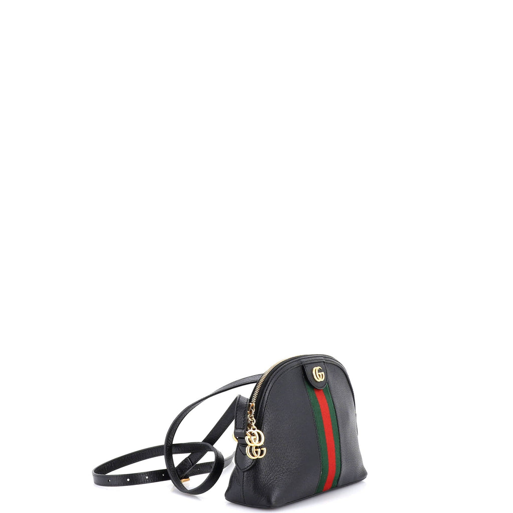 Ophidia Dome Shoulder Bag Leather Small