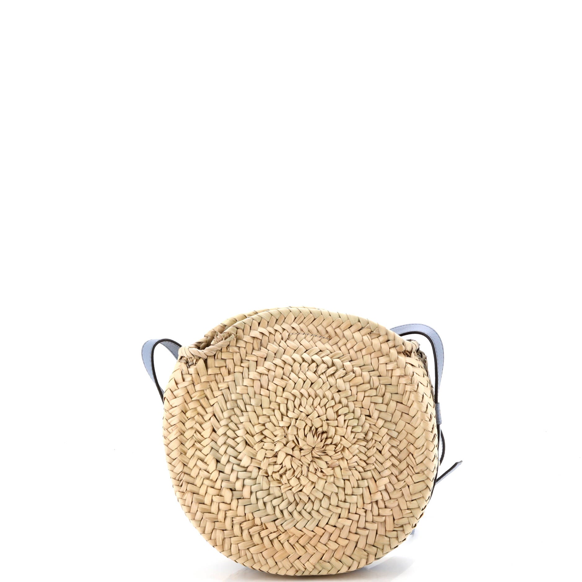 Marcie Basket Crossbody Bag Raffia and Leather Small