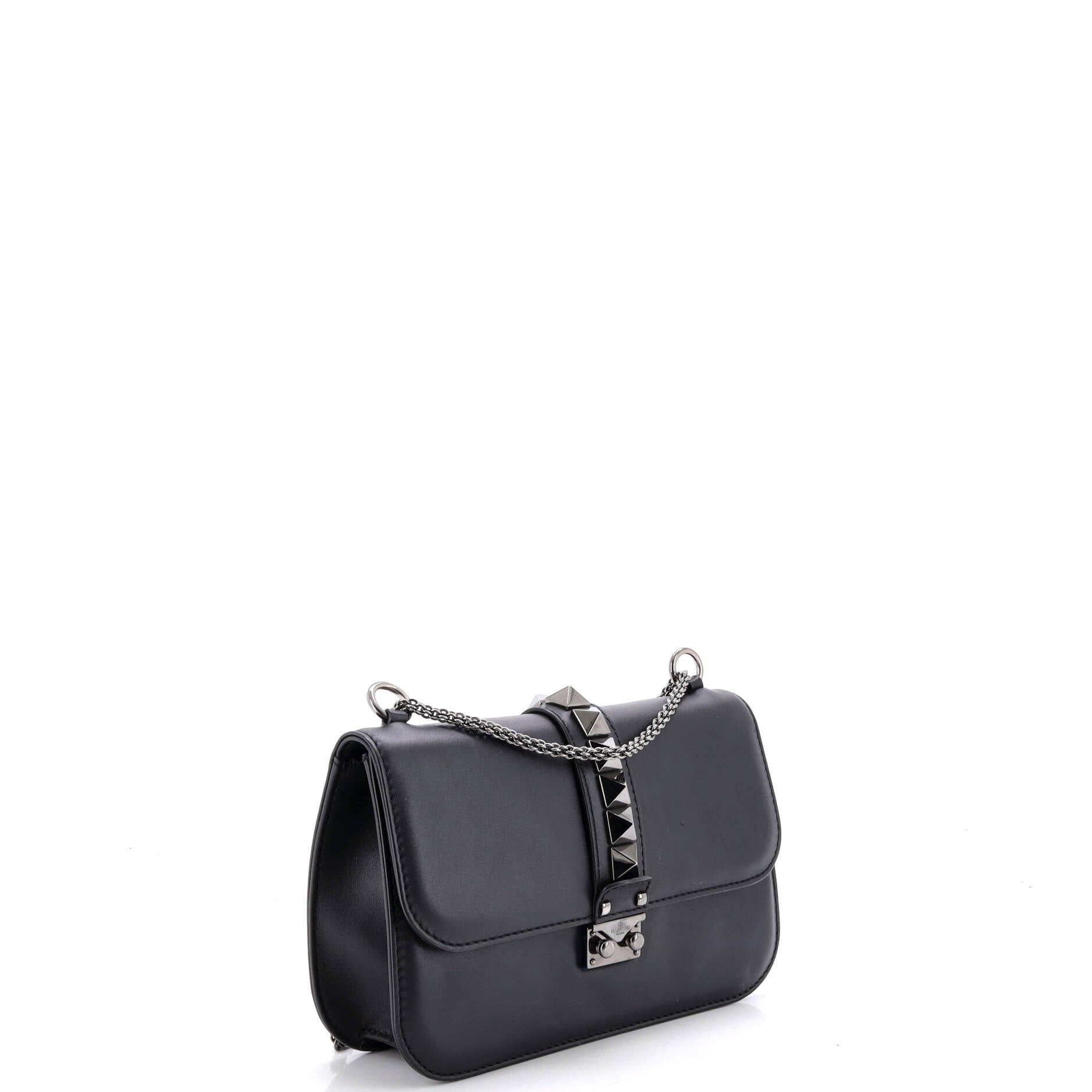 Glam Lock Shoulder Bag Leather Medium
