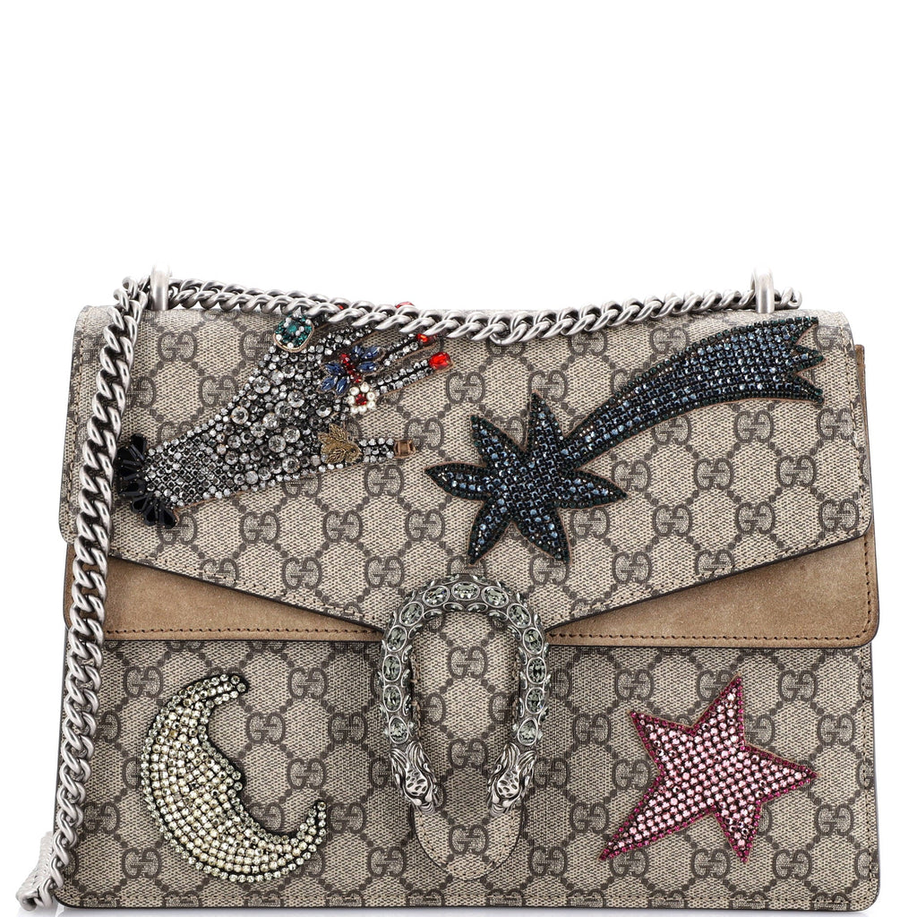Dionysus Bag Embellished GG Coated Canvas Medium