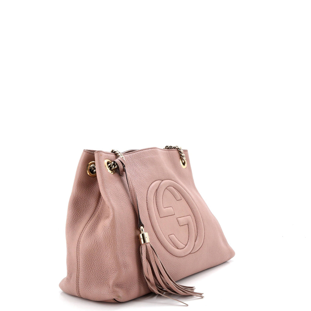 Soho Chain Strap Shoulder Bag Leather Medium