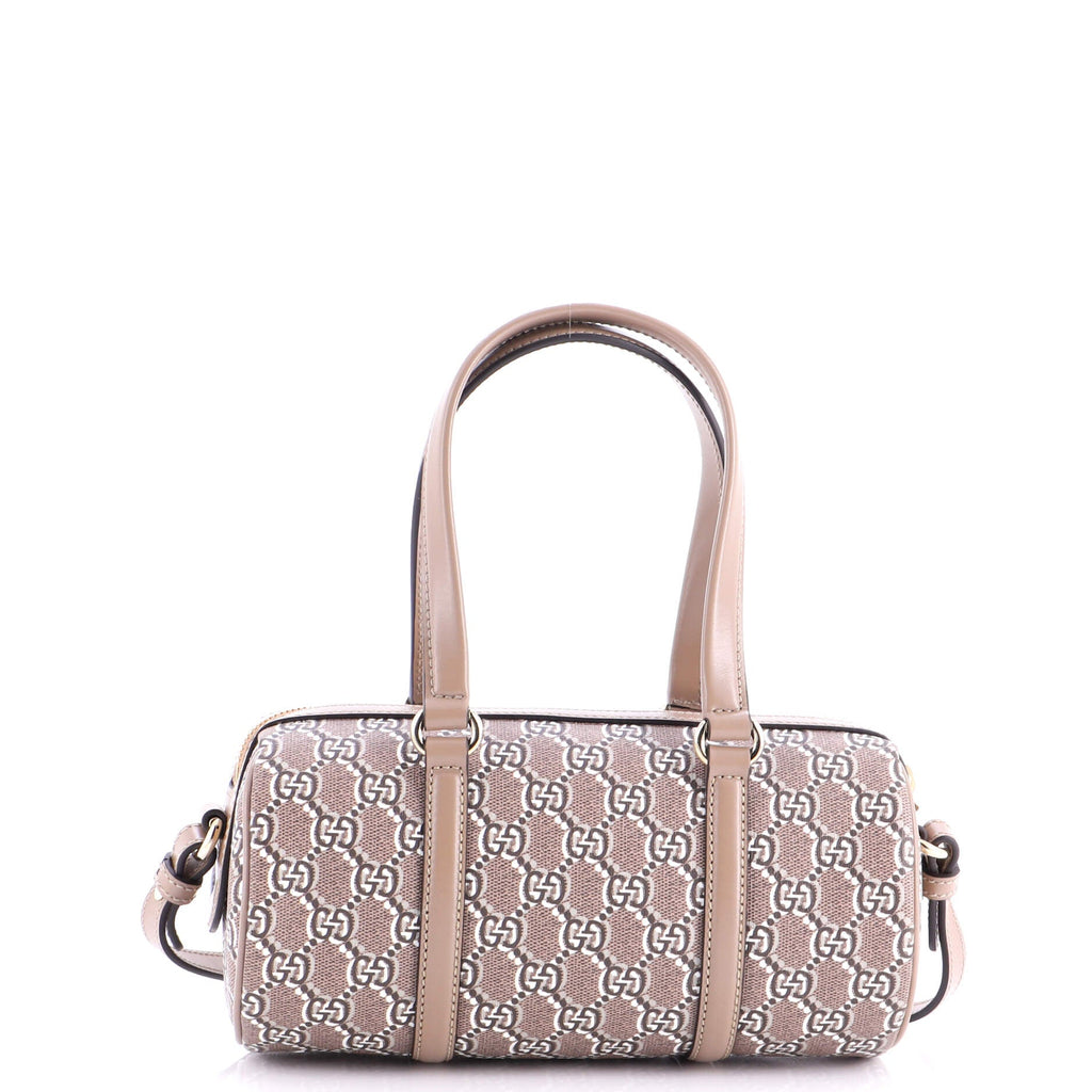 Convertible Duffle Bag GG Shadow Coated Canvas Small