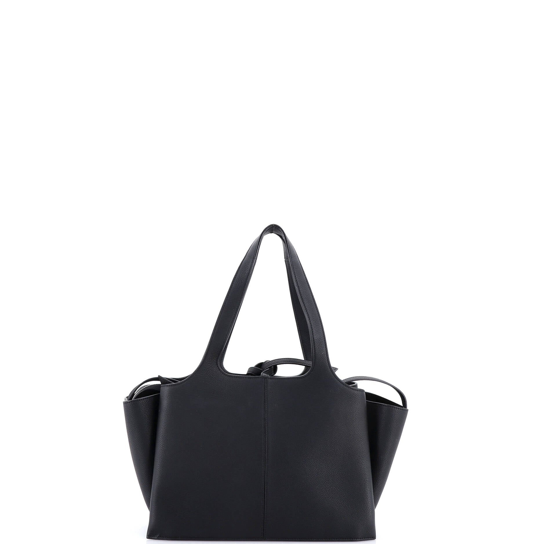 Tri-Fold Shoulder Bag Grained Calfskin Small