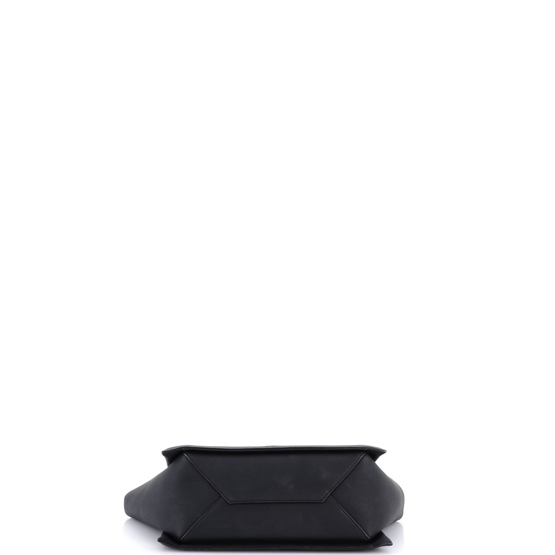 Tri-Fold Shoulder Bag Grained Calfskin Small