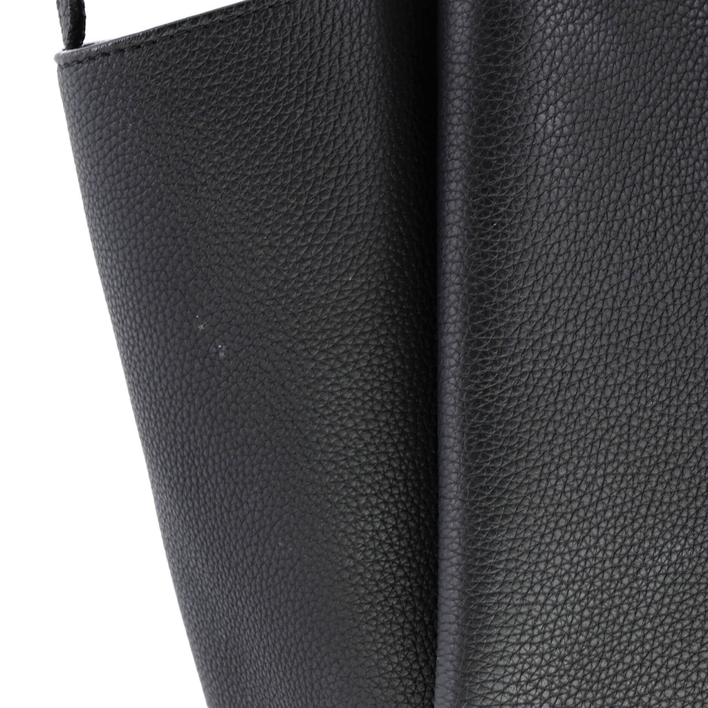 Tri-Fold Shoulder Bag Grained Calfskin Small