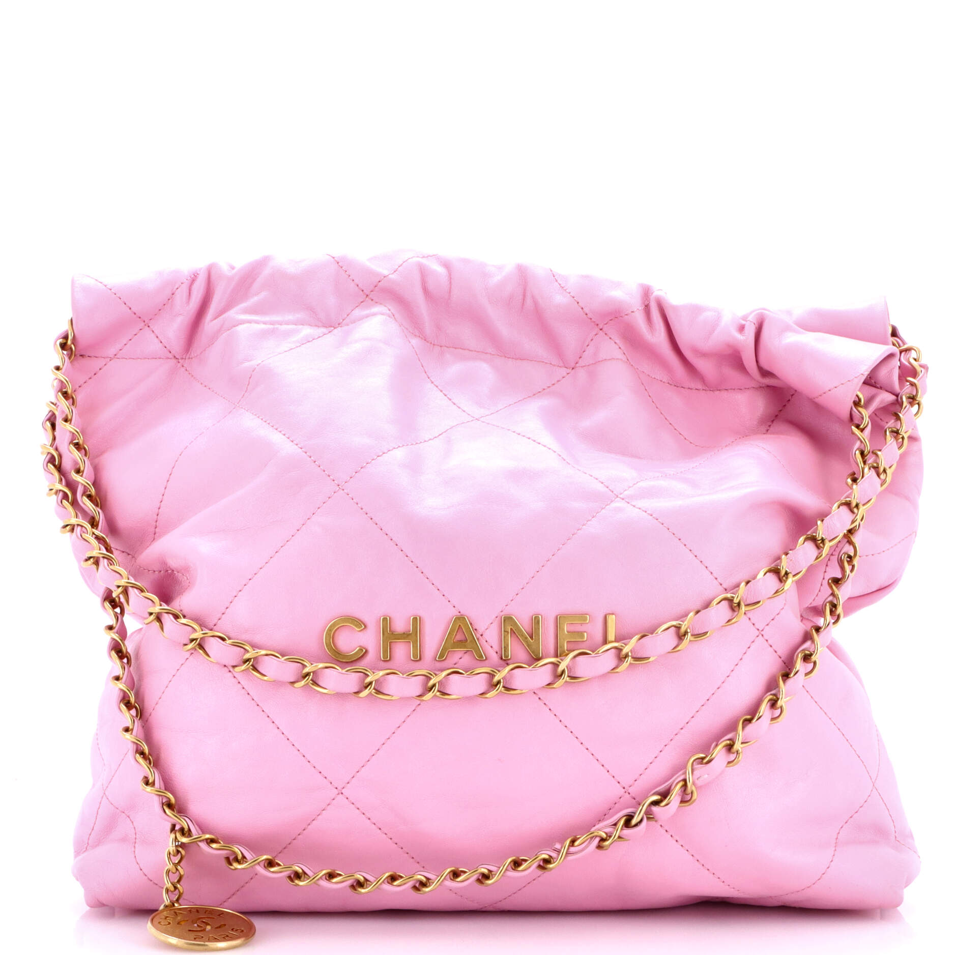 22 Chain Hobo Quilted Calfskin Small