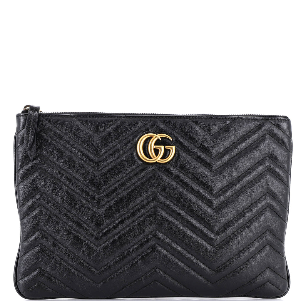 GG Marmont Clutch Matelasse Leather