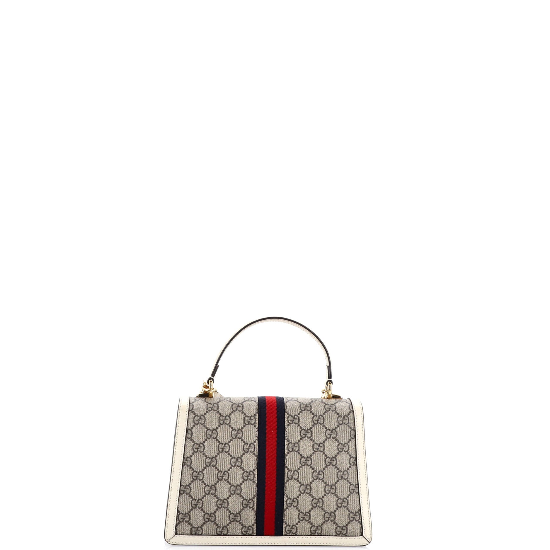 Ophidia Flap Top Handle Bag GG Coated Canvas Small