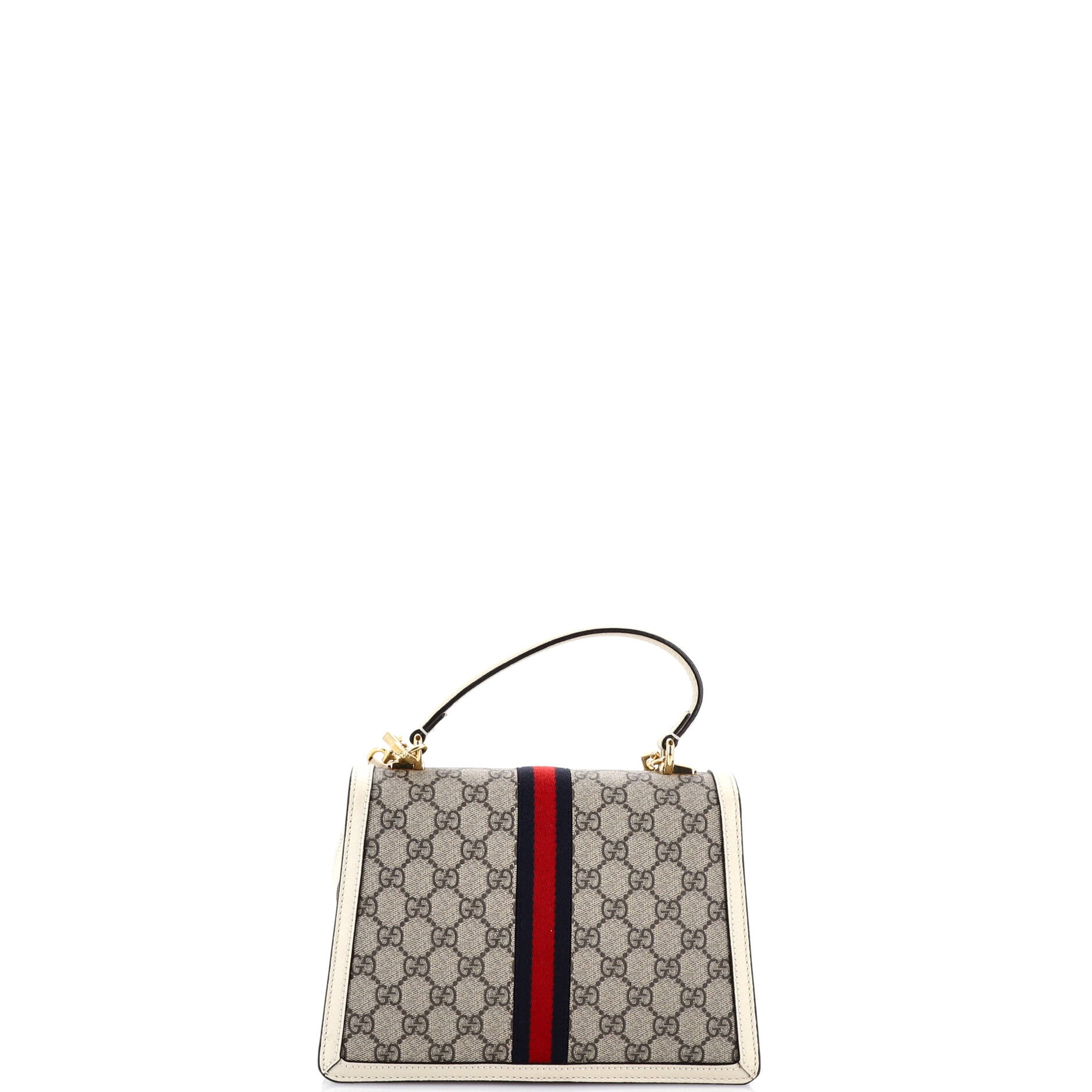 Ophidia Flap Top Handle Bag GG Coated Canvas Small