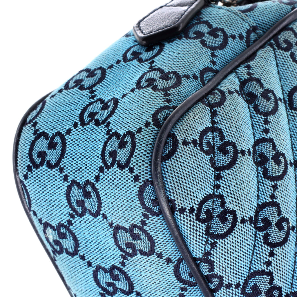 GG Marmont Shoulder Bag Multicolor Diagonal Quilted GG Canvas Small