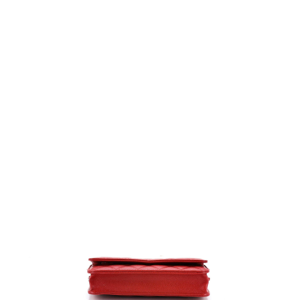 Wallet on Chain Quilted Caviar