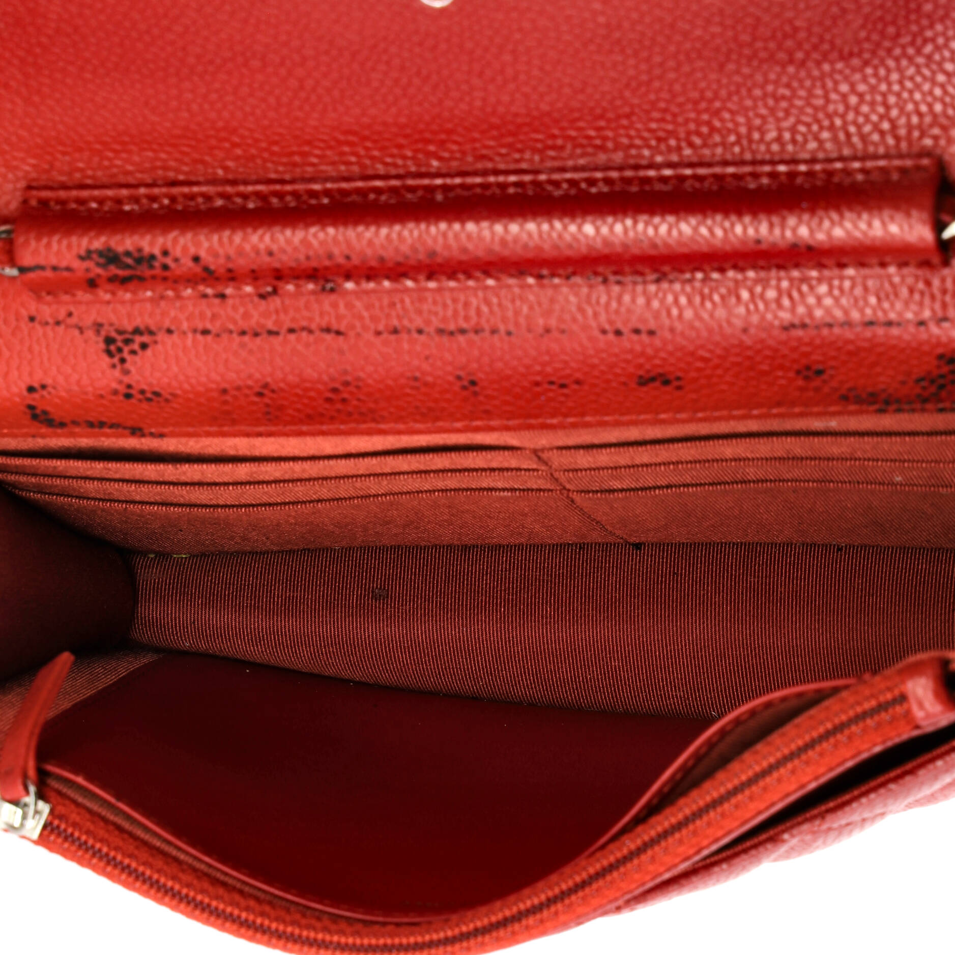 Wallet on Chain Quilted Caviar