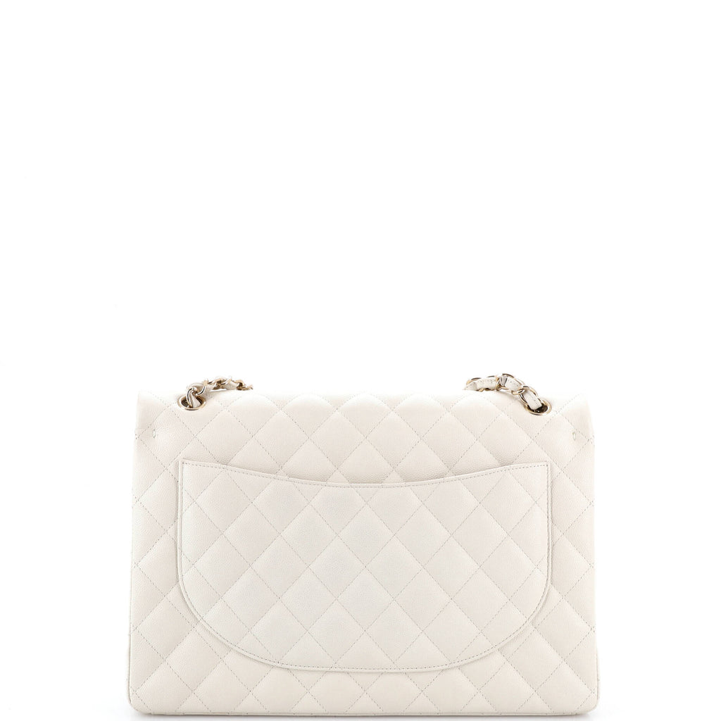 Classic Double Flap Bag Quilted Caviar Maxi