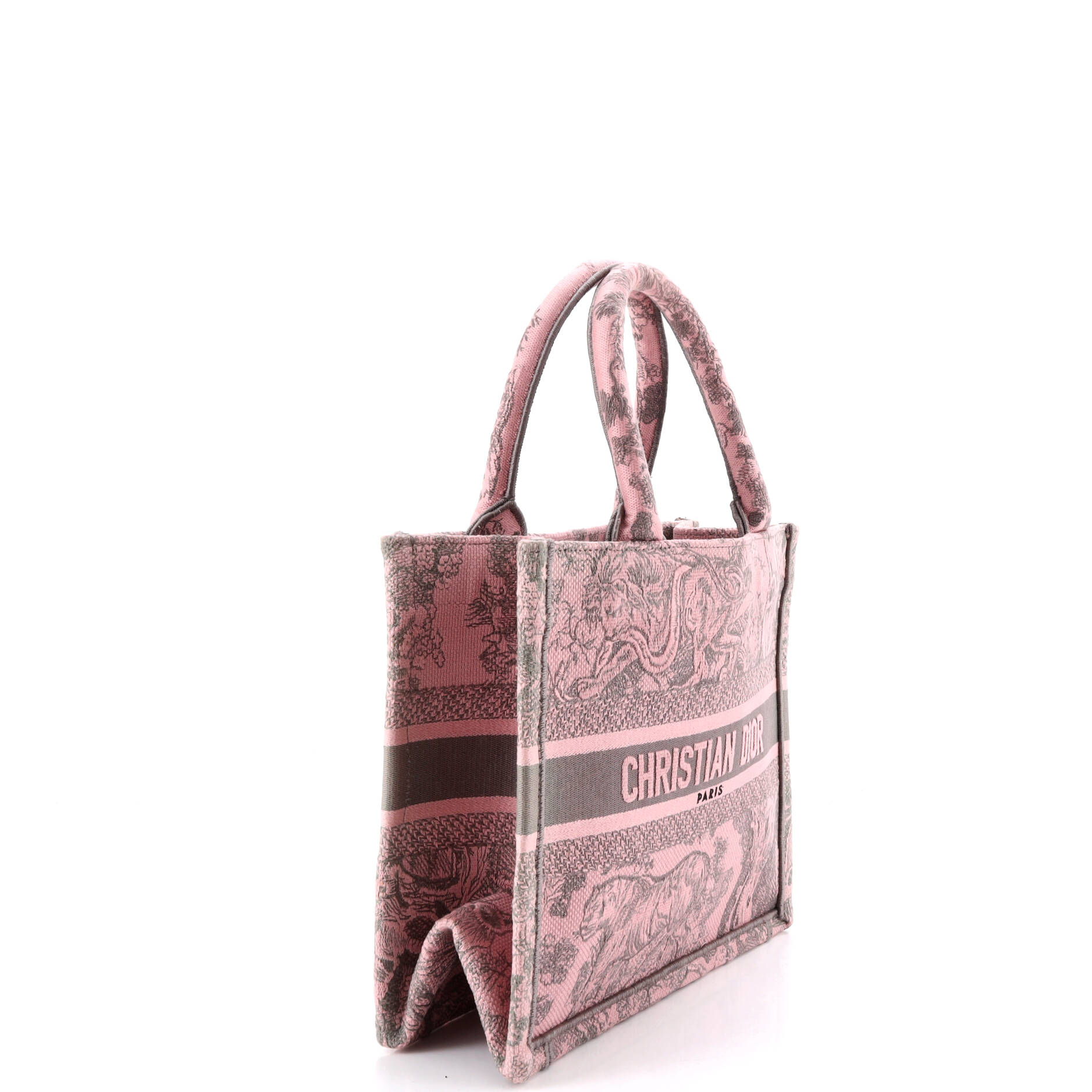 Book Tote Embroidered Canvas Small