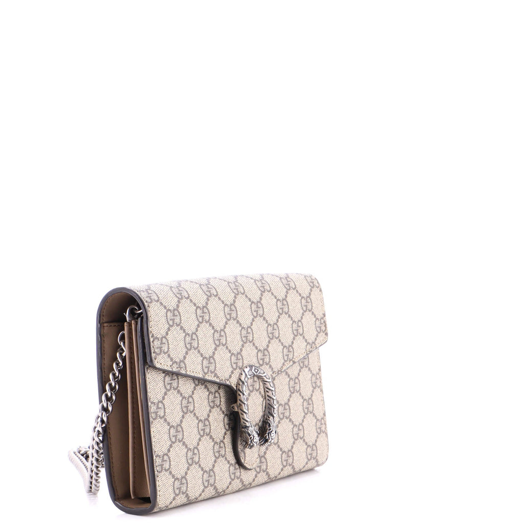 Dionysus Chain Wallet GG Coated Canvas Small