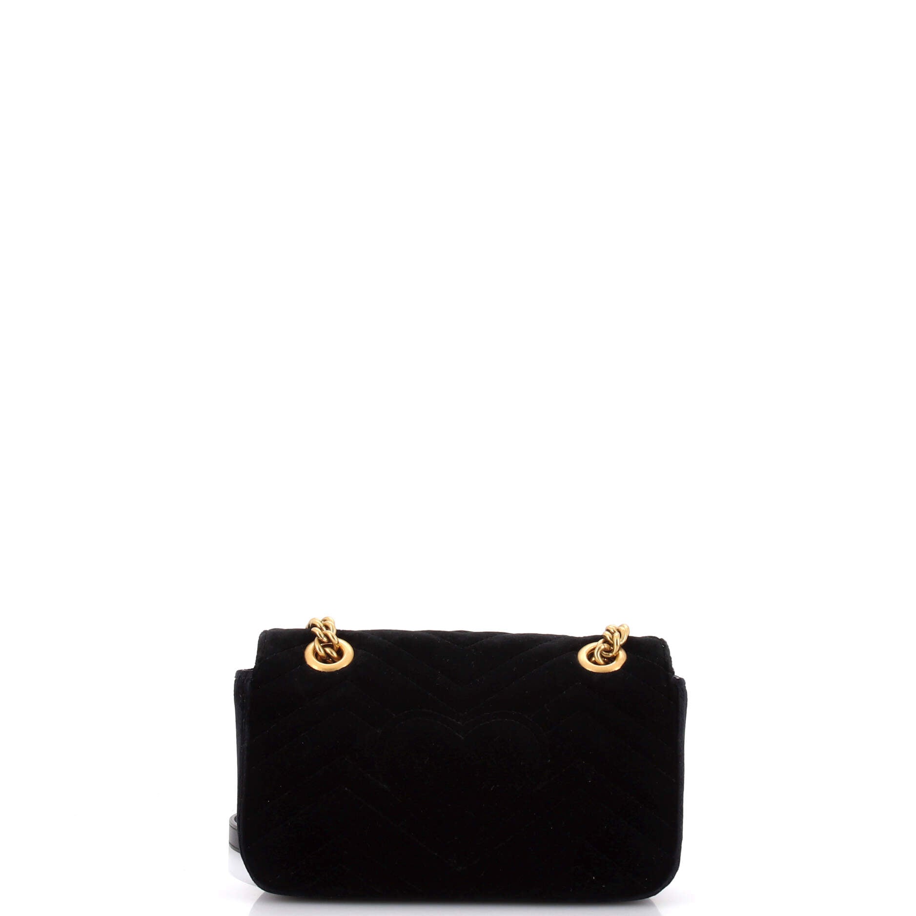 GG Marmont Flap Bag Matelasse Velvet Mini