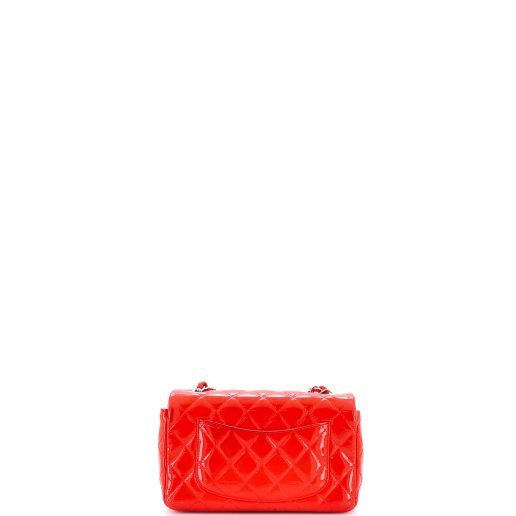 Classic Single Flap Bag Quilted Patent Mini