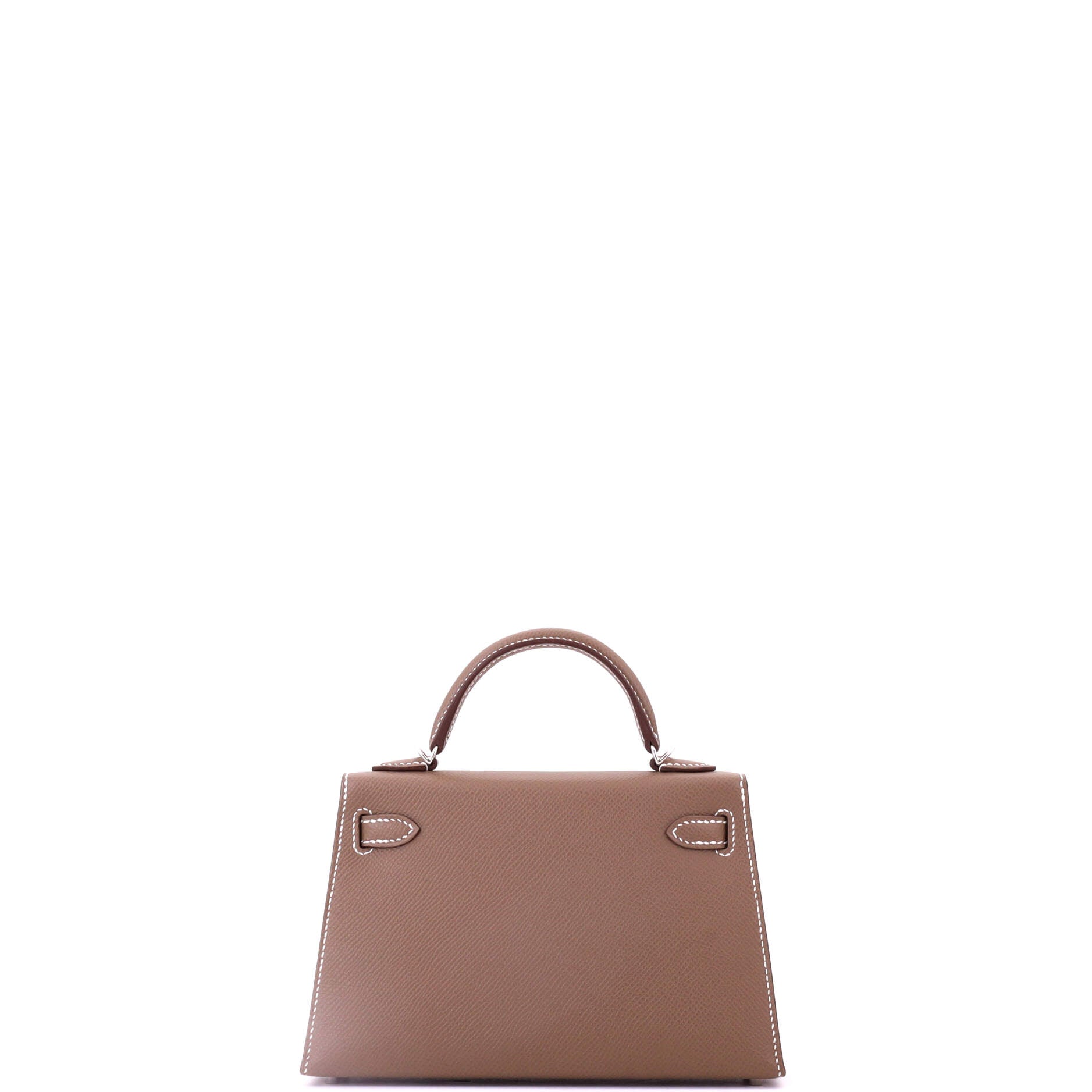 Kelly Mini II Bag Grey Epsom with Palladium Hardware 20