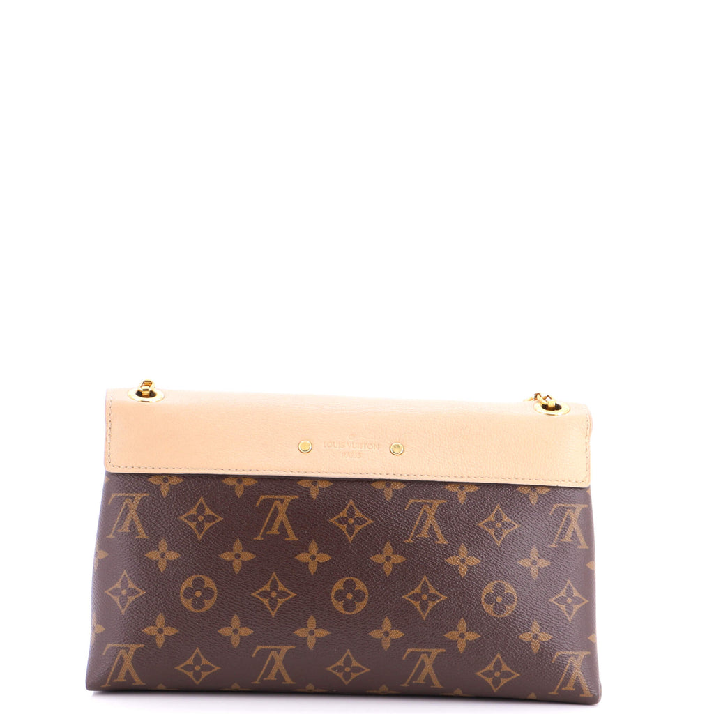 Pallas Chain Shoulder Bag Monogram Canvas and Calfskin